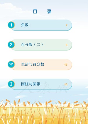 小学人教版六年级（下）数学电子课本